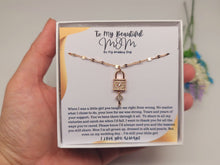 Load image into Gallery viewer, To My Beautiful Mom Necklace, Christmas Gift from Daughter, Mom Necklace,
