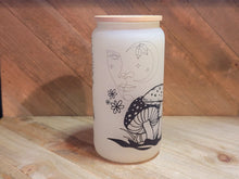 Load image into Gallery viewer, Color Changing Mushroom Beer Can Glass | Boho Mushroom Coffee Glass