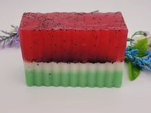 Load image into Gallery viewer, Watermelon Sorbet Handmade Soap Exfoliating Soap Goat's Milk Glycerin Soap