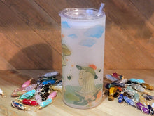 Load image into Gallery viewer, Mushroom Beer Can Glass | Boho Mushroom Coffee Glass | 20 oz