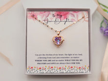 Load image into Gallery viewer, To My Beautiful Granddaughter Necklace, Granddaughter Gift from Grandpa, Grandma, Birthday