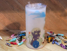 Load image into Gallery viewer, Mushroom Beer Can Glass | Boho Mushroom Coffee Glass | 20 oz