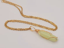 Load image into Gallery viewer, Glow in the Dark Crystal Pointed Necklace, Kid Necklace, Atlantis Cosplay Necklace,