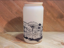 Load image into Gallery viewer, Color Changing Mushroom Beer Can Glass | Boho Mushroom Coffee Glass