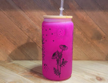 Load image into Gallery viewer, Color Changing Mushroom Beer Can Glass | Boho Mushroom Coffee Glass