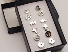Load image into Gallery viewer, Surgical steel stud earrings set | tarnish free earrings Hypoallergenic earrings
