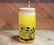 Load image into Gallery viewer, Color Changing Mushroom Beer Can Glass | Boho Mushroom Coffee Glass
