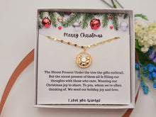 Load image into Gallery viewer, Merry Christmas Necklace, Gift from Daughter, Mom Necklace, Holiday Gift