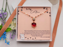 Load image into Gallery viewer, Cat Mom Gift Necklace, Gift for Cat Lover, Cat Mother, Unique Gift Ideas