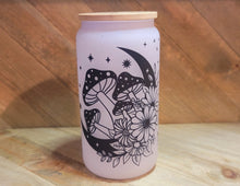 Load image into Gallery viewer, Color Changing Mushroom Beer Can Glass | Boho Mushroom Coffee Glass