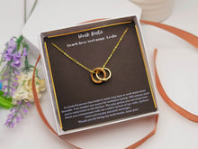 Load image into Gallery viewer, Work Bestie Necklace, Personalized Christmas Gift for CoWorker,