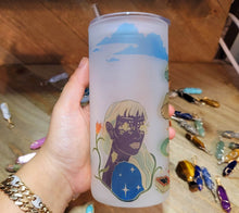 Load image into Gallery viewer, Mushroom Beer Can Glass | Boho Mushroom Coffee Glass | 20 oz