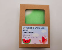 Load image into Gallery viewer, Watermelon Sorbet Handmade Soap Exfoliating Soap Goat's Milk Glycerin Soap