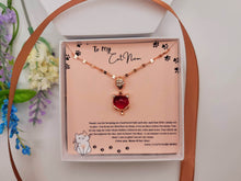 Load image into Gallery viewer, Cat Mom Gift Necklace, Gift for Cat Lover, Cat Mother, Unique Gift Ideas