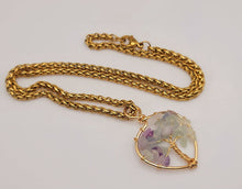 Load image into Gallery viewer, Fluorite Choker Necklace, Minimalist gifts, Cute trendy Choker Necklace