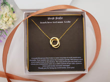 Load image into Gallery viewer, Work Bestie Necklace, Personalized Christmas Gift for CoWorker,