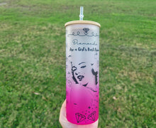 Load image into Gallery viewer, Marilyn Monroe Beer Can Glass | Boho Marilyn Coffee Glass |