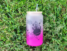 Load image into Gallery viewer, Mushroom Beer Can Glass | Boho Mushroom Coffee Glass | Aesthetic Coffee Glass | 16 oz