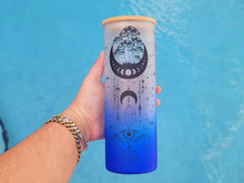 Load image into Gallery viewer, Blue End Mushroom Beer Can Glass | Boho Mushroom Coffee Glass 24 OZ