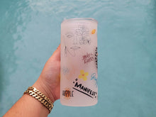 Load image into Gallery viewer, Daily Affirmations Beer Can glass | Boho Coffee Glass 20 OZ