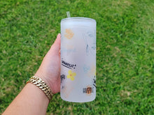 Load image into Gallery viewer, Daily Affirmations Beer Can glass | Boho Coffee Glass 20 OZ