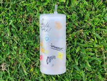 Load image into Gallery viewer, Daily Affirmations Beer Can glass | Boho Coffee Glass 20 OZ