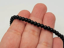 Load image into Gallery viewer, Black Obsidian Healing Bracelet 3mm Bracelet Natural crystal Bracelet Yoga