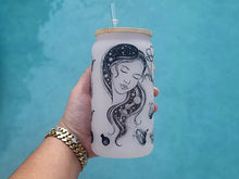 Load image into Gallery viewer, Mushroom Beer Can Glass | Boho Mushroom Coffee Glass | Aesthetic Coffee Glass | 16 oz