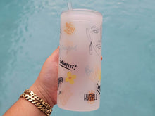 Load image into Gallery viewer, Daily Affirmations Beer Can glass | Boho Coffee Glass 20 OZ