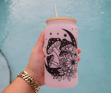 Load image into Gallery viewer, Color Changing Mushroom Beer Can Glass | Boho Mushroom Coffee Glass