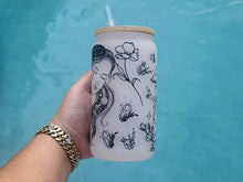 Load image into Gallery viewer, Mushroom Beer Can Glass | Boho Mushroom Coffee Glass | Aesthetic Coffee Glass | 16 oz