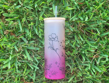 Load image into Gallery viewer, Mushroom Beer Can Glass | Boho Mushroom Coffee Glass | Aesthetic Coffee Glass | 24 oz