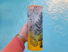 Load image into Gallery viewer, Mushroom Beer Can Glass | Boho Mushroom Coffee Glass | Aesthetic Coffee Glass | 24 oz