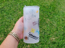 Load image into Gallery viewer, Daily Affirmations Beer Can glass | Boho Coffee Glass 20 OZ