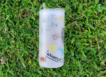 Load image into Gallery viewer, Daily Affirmations Beer Can glass | Boho Coffee Glass 20 OZ