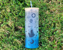 Load image into Gallery viewer, Mushroom Beer Can Glass | Boho Mushroom Coffee Glass | Aesthetic Coffee Glass | 24 oz