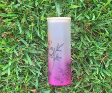 Load image into Gallery viewer, Mushroom Beer Can Glass | Boho Mushroom Coffee Glass | Aesthetic Coffee Glass | 24 oz