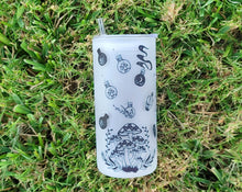Load image into Gallery viewer, Mushroom Beer Can Glass | Boho Moth Coffee Glass | Aesthetic Coffee Glass | 20 oz