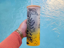 Load image into Gallery viewer, Mushroom Beer Can Glass | Boho Mushroom Coffee Glass | Aesthetic Coffee Glass | 24 oz