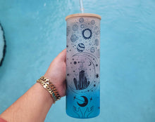 Load image into Gallery viewer, Mushroom Beer Can Glass | Boho Mushroom Coffee Glass | Aesthetic Coffee Glass | 24 oz