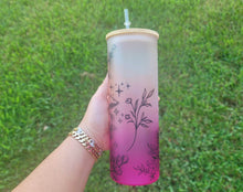 Load image into Gallery viewer, Mushroom Beer Can Glass | Boho Mushroom Coffee Glass | Aesthetic Coffee Glass | 24 oz