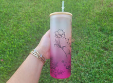 Load image into Gallery viewer, Mushroom Beer Can Glass | Boho Mushroom Coffee Glass | Aesthetic Coffee Glass | 24 oz