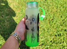 Load image into Gallery viewer, Mushroom Beer Can Glass | Boho Mushroom Coffee Glass | Aesthetic Coffee Glass | 17 oz