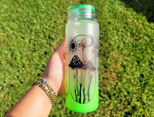 Load image into Gallery viewer, Mushroom Beer Can Glass | Boho Mushroom Coffee Glass | Aesthetic Coffee Glass | 17 oz