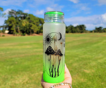 Load image into Gallery viewer, Mushroom Beer Can Glass | Boho Mushroom Coffee Glass | Aesthetic Coffee Glass | 17 oz