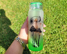 Load image into Gallery viewer, Mushroom Beer Can Glass | Boho Mushroom Coffee Glass | Aesthetic Coffee Glass | 17 oz