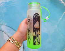 Load image into Gallery viewer, Mushroom Beer Can Glass | Boho Mushroom Coffee Glass | Aesthetic Coffee Glass | 17 oz