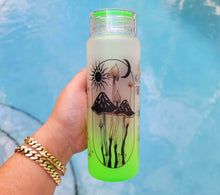 Load image into Gallery viewer, Mushroom Beer Can Glass | Boho Mushroom Coffee Glass | Aesthetic Coffee Glass | 17 oz