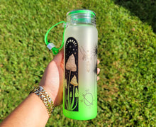 Load image into Gallery viewer, Mushroom Beer Can Glass | Boho Mushroom Coffee Glass | Aesthetic Coffee Glass | 17 oz