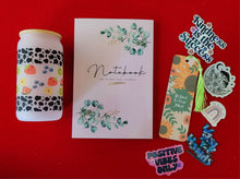 Load image into Gallery viewer, Cute Notebook Journal My plans and Secrets Gift Box, With Beer Can Included